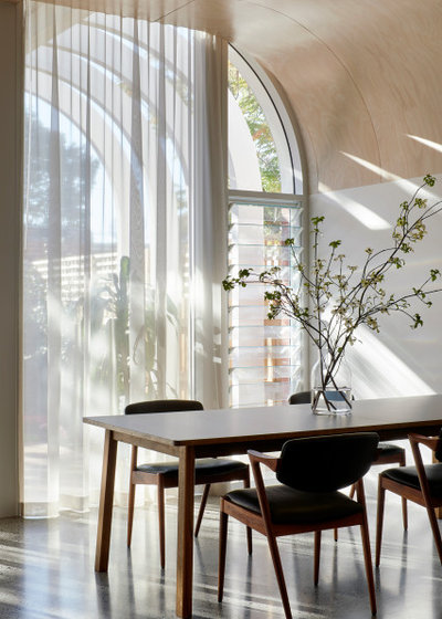 Contemporary Dining Room by Mihaly Slocombe