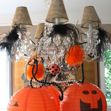 Decorate Your Chandelier for Halloween