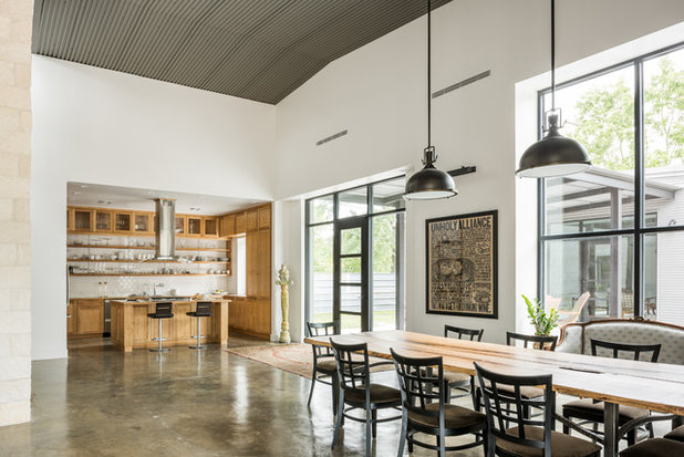 Industrial Dining Room by CONTENT Architecture