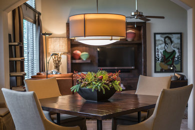 Example of a trendy dining room design in Phoenix