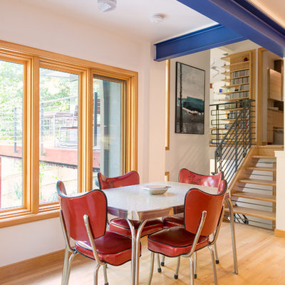 Kitchen/dining room combo - contemporary kitchen/dining room combo idea in DC Metro