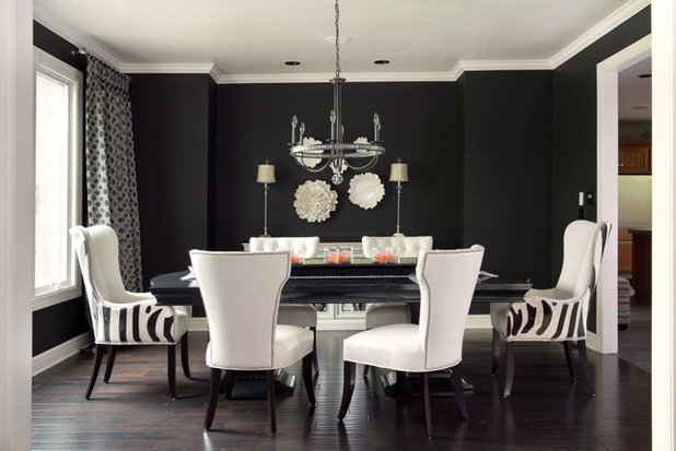 Transitional Dining Room by Kathleen Ramsey, Allied ASID