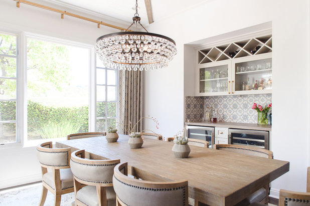 Transitional Dining Room by Savvy Interiors