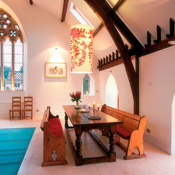 dining area in church conversion