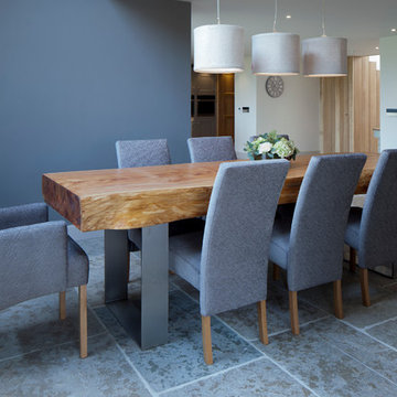 Dining Area in Open Plan Barn Interior