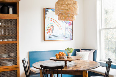 Transitional dining room photo in Boston