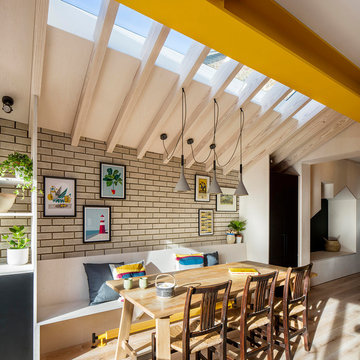 Dining area with built in bench