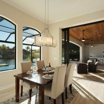 Dining Area with view to the Lanai and Summer Kitchen