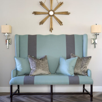 Dining Banquette with Sconces