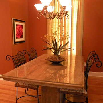 Dining: Burnt Orange Modern