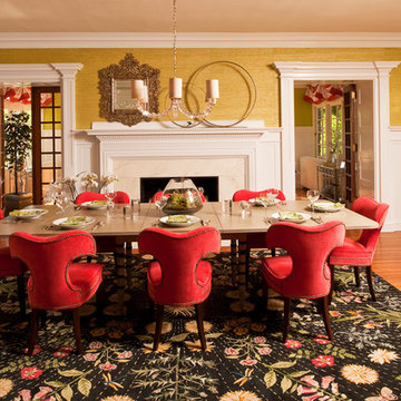 Dining in Red and Floral