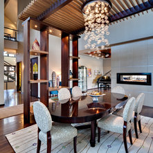 Contemporary Dining Room by Johnston Design Group