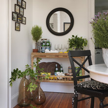 console table as buffet