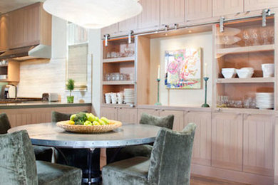 Dining room - dining room idea in Houston