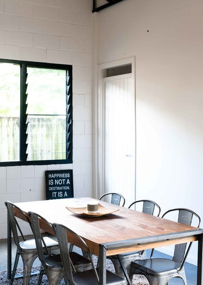 Industrial Dining Room by ARCO Designs
