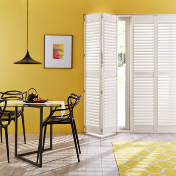Dining room blinds and interiors