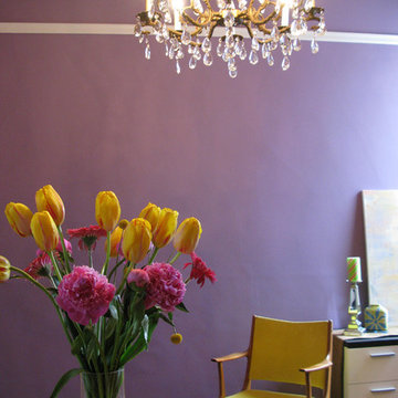 Dining room chandelier detail by Kimball Starr Interior Design