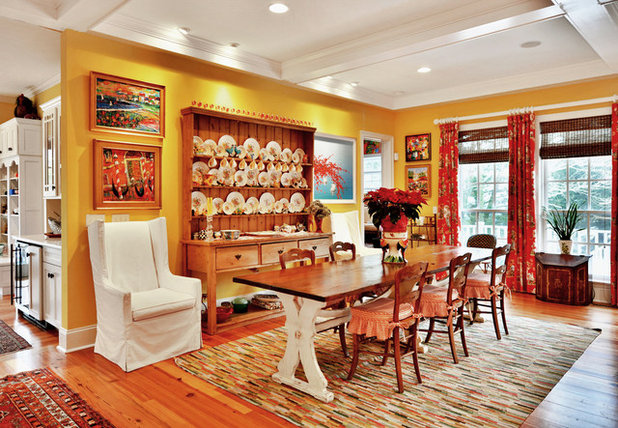 Eclectic Dining Room by Echelon Custom Homes