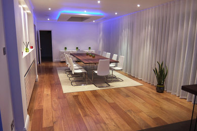 Design ideas for a modern dining room in London.