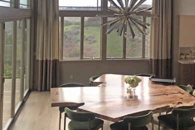 This is an example of a midcentury dining room in San Francisco.