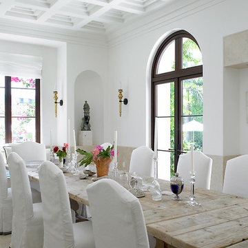 Dining room fireplace