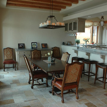 Dining room fireplace