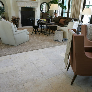Dining room fireplace