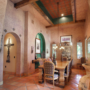 Exemple d'une salle à manger sud-ouest américain.