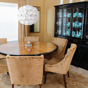 Dining room Henderdon dining table of zebre wood