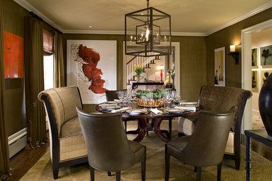 Inspiration for a timeless dining room remodel in New York