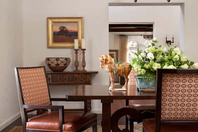 Dining room - mediterranean dining room idea in San Diego