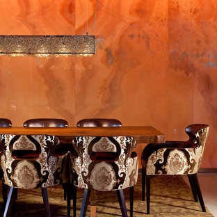 Esempio di una sala da pranzo boho chic