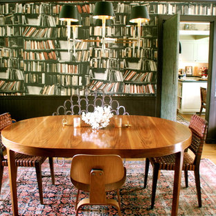 Dining room - eclectic medium tone wood floor dining room idea in Los Angeles