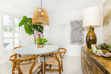 Inspiration for a 1950s dining room remodel in Miami