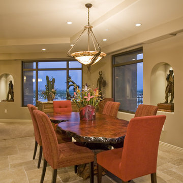 Dining Room Penthouse Condominium Scottsdale Waterfront