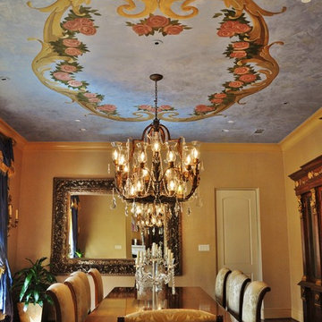 Dining Room-Plaster & Hand Painted Design
