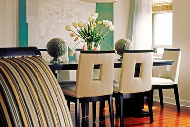 Example of a trendy dining room design in Detroit