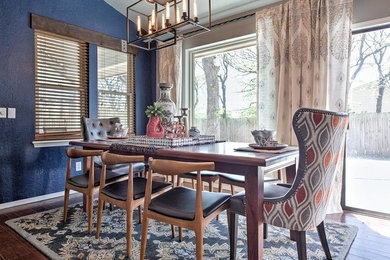 Inspiration for a transitional dining room remodel in Oklahoma City