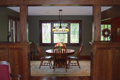 Inspiration for a craftsman dining room remodel in Wichita