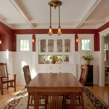 Red dining room