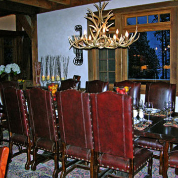 Dining Room Timbers, Ski Camp Yellowstone Club