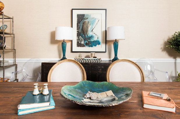 Transitional Dining Room by Your Favorite Room By Cathy Zaeske