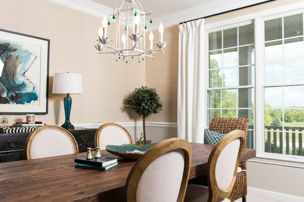 Transitional Dining Room by Your Favorite Room By Cathy Zaeske