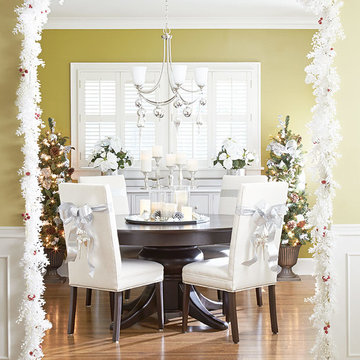 Dining Room with Christmas Sparkle