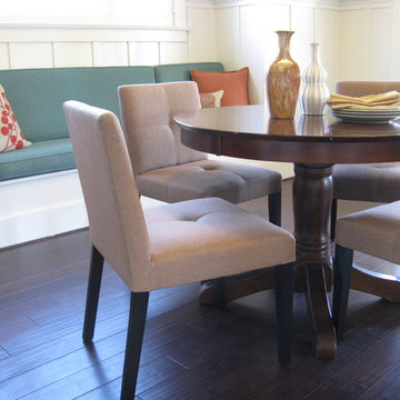 Dining Room with Plate Rack in Craftsman Style