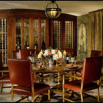 Dining Room with Wine Wall