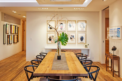 Inspiration for a contemporary dining room remodel in San Diego