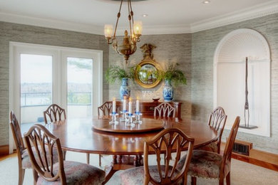 This is an example of a classic dining room in Portland Maine.