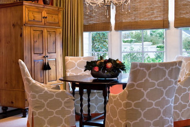 Inspiration for a traditional dining room in Orange County.