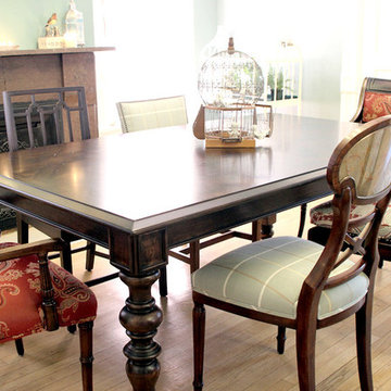 Dining Table with Mismatched Chairs